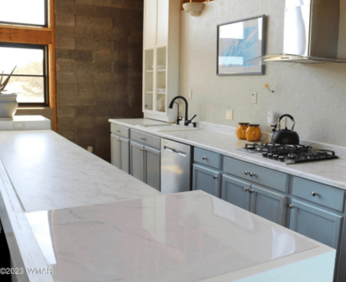 Kitchen Workspace Galore in this Step-Saving Kitchen