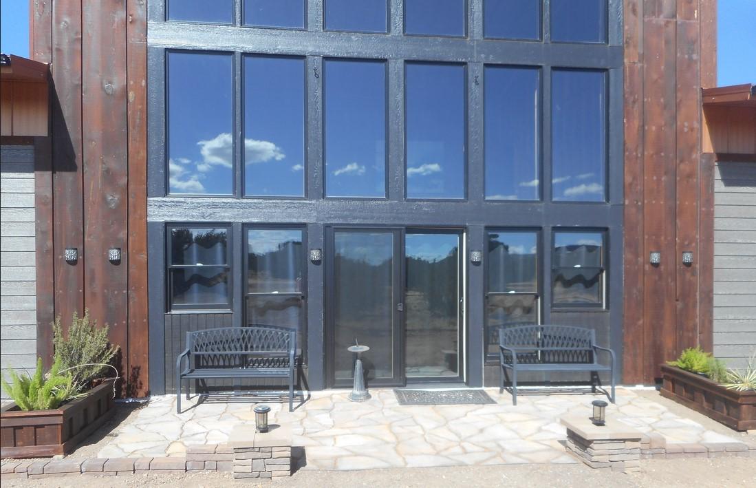 Window Wall Designed for Passive Solar Heating/Cooling and Spectacular Sky Views
