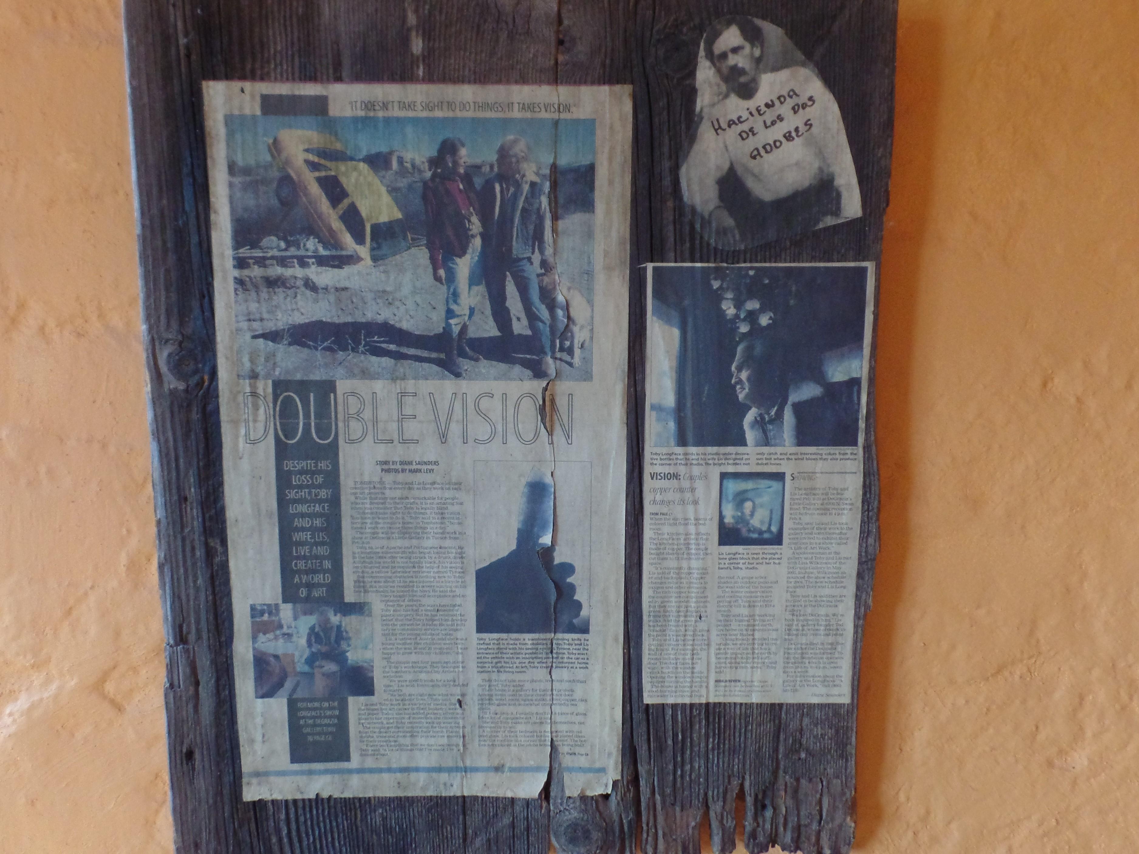 News article about builder and house